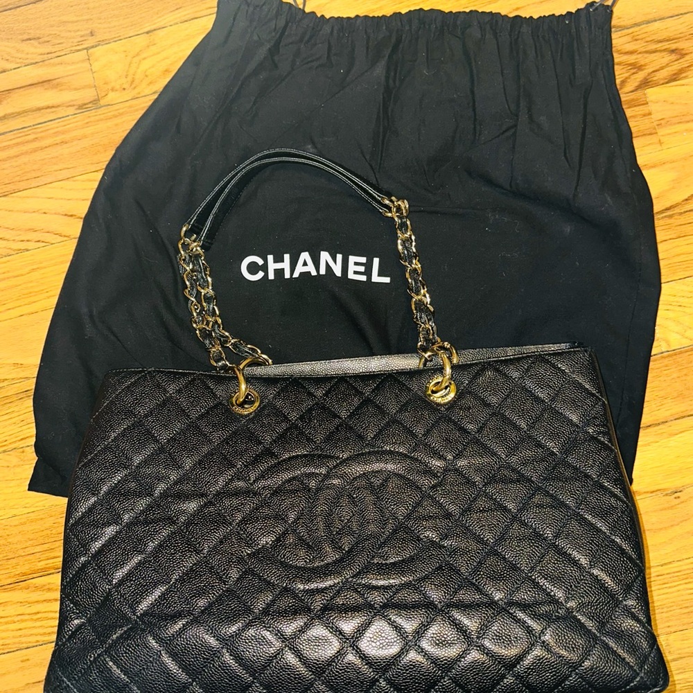 Chanel Black Quilted Leather Handbag